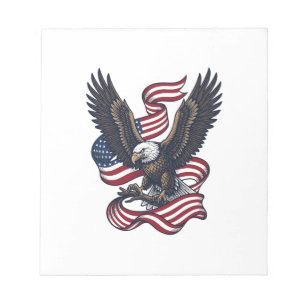 Vintage Patriotic Eagle Vector Shirt Design (2)_1 Notepad