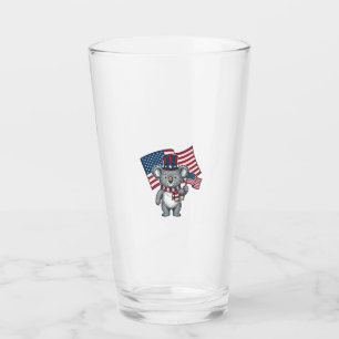Vintage Patriotic Koala Flag Shirt Design_1 Glass