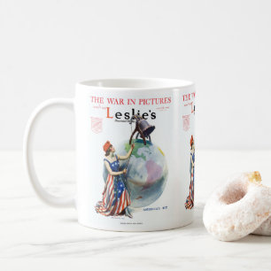 Vintage Patriotic Lady Liberty Magazine Cover Art Coffee Mug