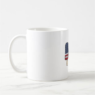 Vintage Patriotic Popsicle Flag Shirt Design_1 Coffee Mug