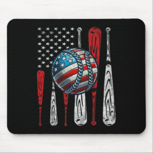 Vintage Patriotic Sell 4th Of July Usa American Fl Mouse Pad