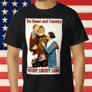 Vintage Patriotic Soldier for Victory Liberty Loan T-Shirt