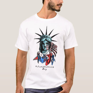 Vintage Patriotic Statue of Liberty Graphic T-Shir T-Shirt