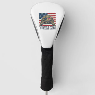 Vintage Patriotic Turtle Mum Shirt Design_1 Golf Head Cover