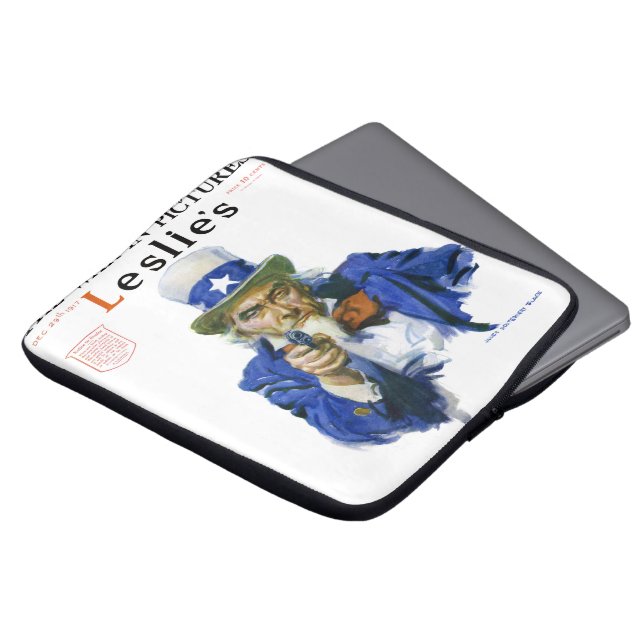 Vintage Patriotic Uncle Sam Magazine Cover Art (Front Top)