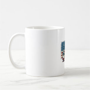 Vintage Patriotic USA Gnomes White Shirt Design_1 Coffee Mug
