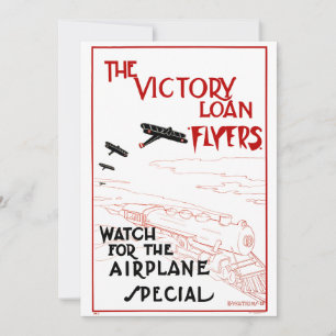 Vintage Patriotic, Victory Loan Flyers Aeroplanes