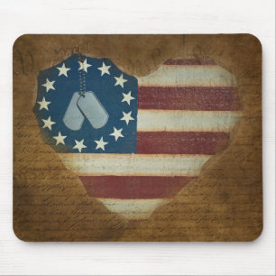 Vintage Patriotism Mouse Pad