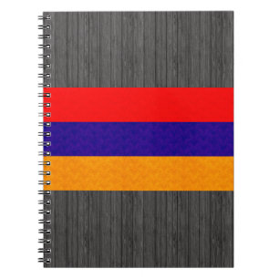 Vintage Pattern Armenian Flag Notebook