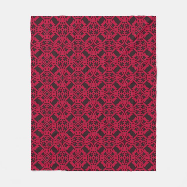 Vintage pattern art designabstract, antique, arabe fleece blanket (Front)