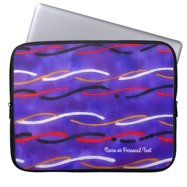 Vintage Pattern Art Personal Laptop Cover Sleeve (Front)