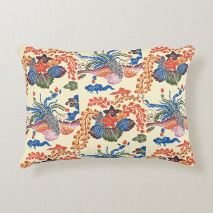 Vintage Pattern Bingata: Paulownia and Phoenix Decorative Cushion
