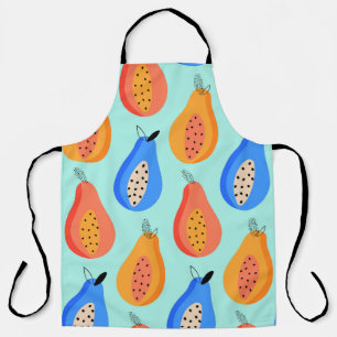 vintage pattern. Cute citrus summer fruit. illustr Apron