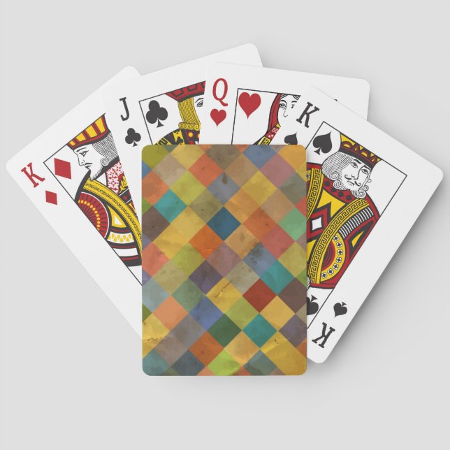 Vintage pattern. Geometric. Playing Cards (Back)