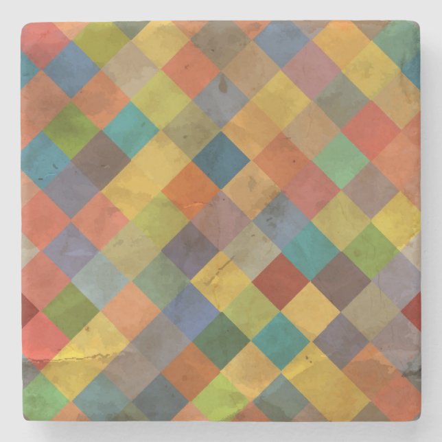 Vintage pattern. Geometric. Stone Coaster (Front)