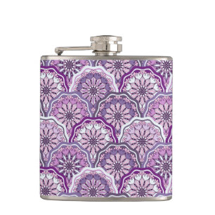 Vintage Pattern Hip Flask