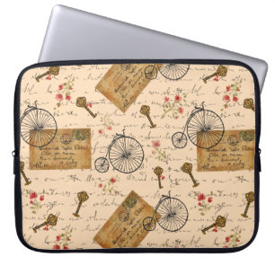 vintage pattern laptop sleeve