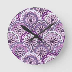 Vintage Pattern Round Clock