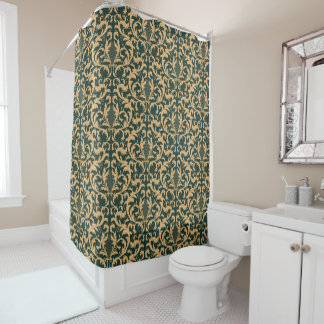 Vintage pattern shower curtain