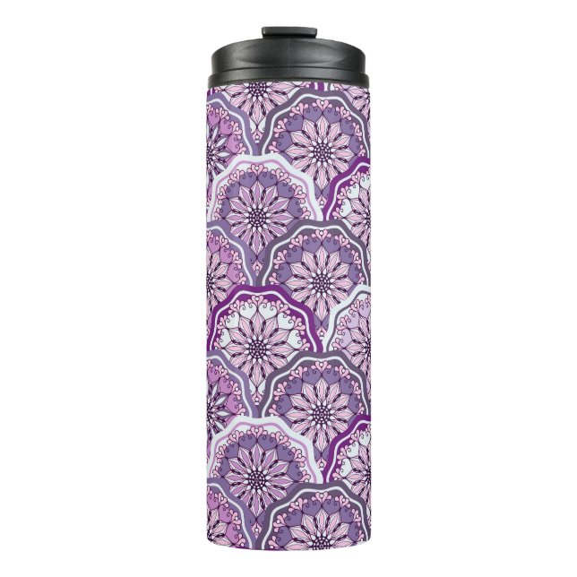 Vintage Pattern Thermal Tumbler (Front)