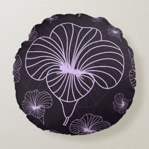 Vintage pattern with floral theme. Background with Round Cushion