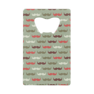 Vintage pattern with moustache