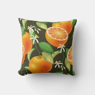Vintage pattern with orange cushion