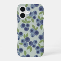 Vintage Pattern with Stylised Blueberries