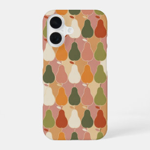 Vintage Pattern with Stylised Pears iPhone 16 Case