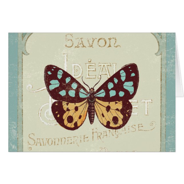 Vintage Patterned Butterfly (Front Horizontal)