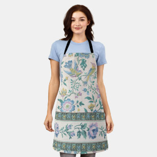 Vintage Patterns for Purple Flower & Birds Apron