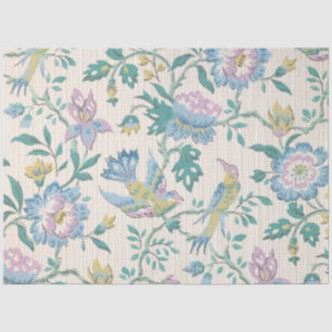 Vintage Patterns for Purple Flower & Birds Tissue Paper