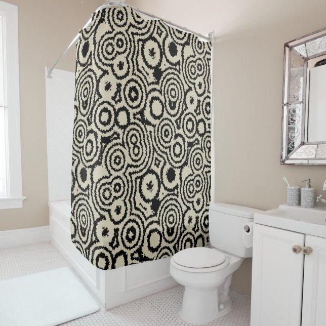 Vintage patterns   shower curtain (In Situ)