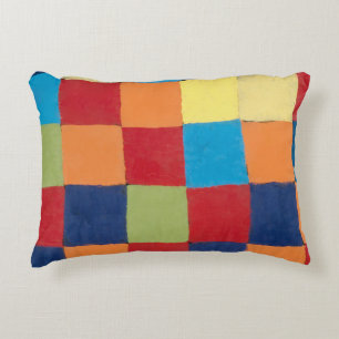 Vintage Paul Klee Qu 1 Colour Chart Squares Art  Decorative Cushion