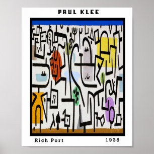 Vintage Paul Klee Travel Abstract Art Bauhaus  Poster