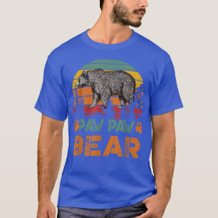 Vintage Paw Paw Bear Funny Fathers Day T-Shirt
