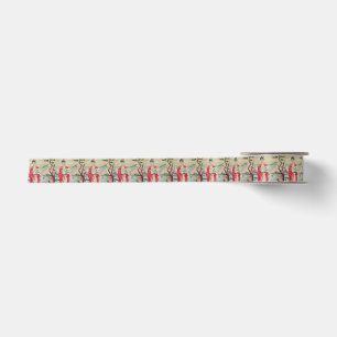 Vintage PBN Asian Motif Ribbon Satin Ribbon