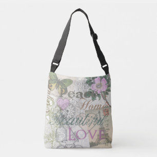 Vintage Peace Home Beautiful Love Crossbody Bag