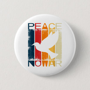 Vintage Peace No War Shirt Peace Graphic Tee Great 6 Cm Round Badge