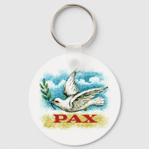 Vintage Peace on Earth Key Ring