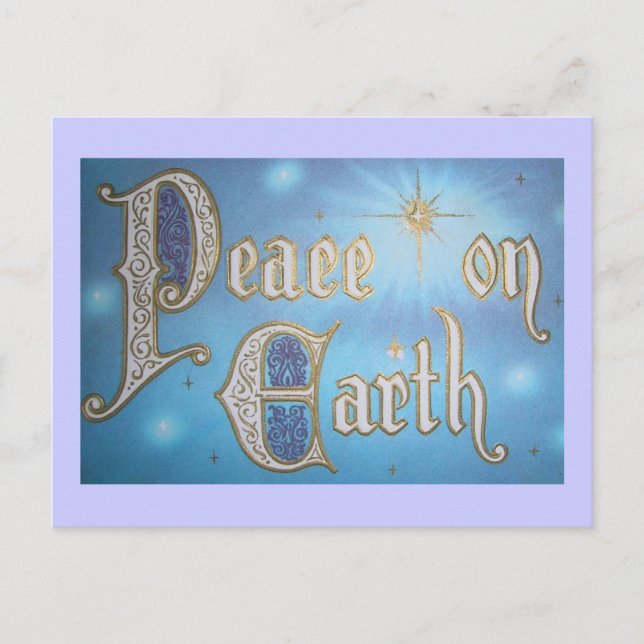 Vintage Peace on Earth Postcard (Front)