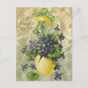 Vintage Peaceful Easter Holiday Postcard
