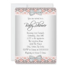 Vintage Peach and Grey Baby Girl Shower