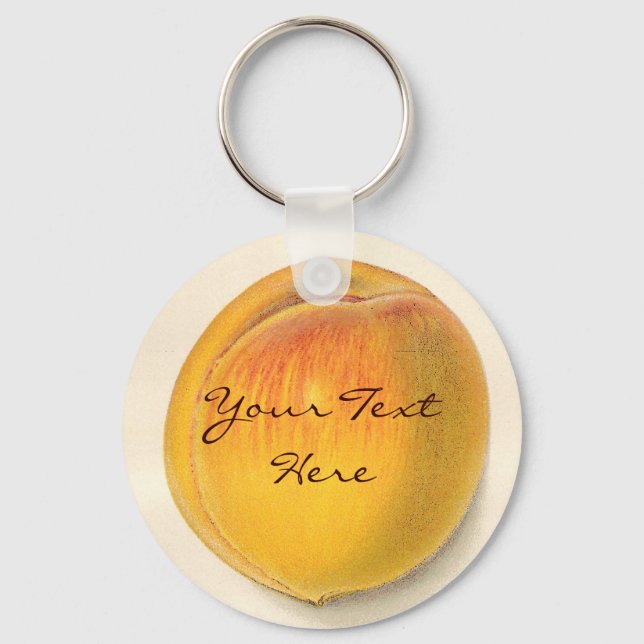 Vintage Peach Keychain (Front)