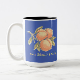 Vintage Peach shirt | Everything is Peachy Two-Tone Coffee Mug
