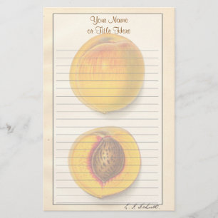 Vintage Peaches Stationery