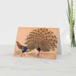 Vintage Peacock Card