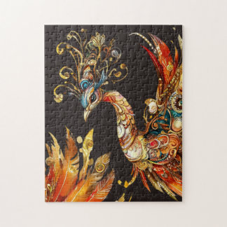 vintage peacock circus carnival entertainment jigsaw puzzle