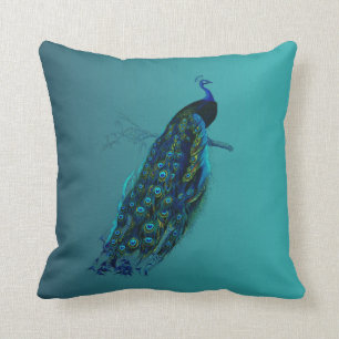 Vintage Peacock Cushion