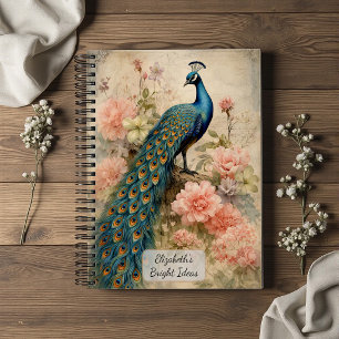 Vintage Peacock Notebook
